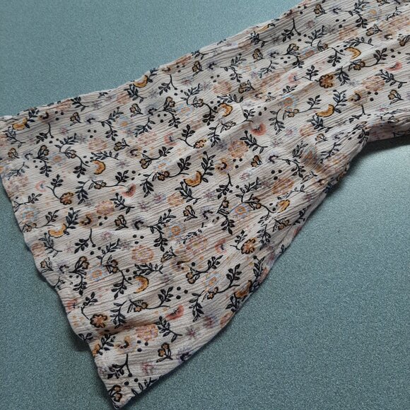 Patrons of Peace Floral Tunic/Minidress; Women's Large; Rayon; Bell Sleeves; EUC - Picture 4 of 7